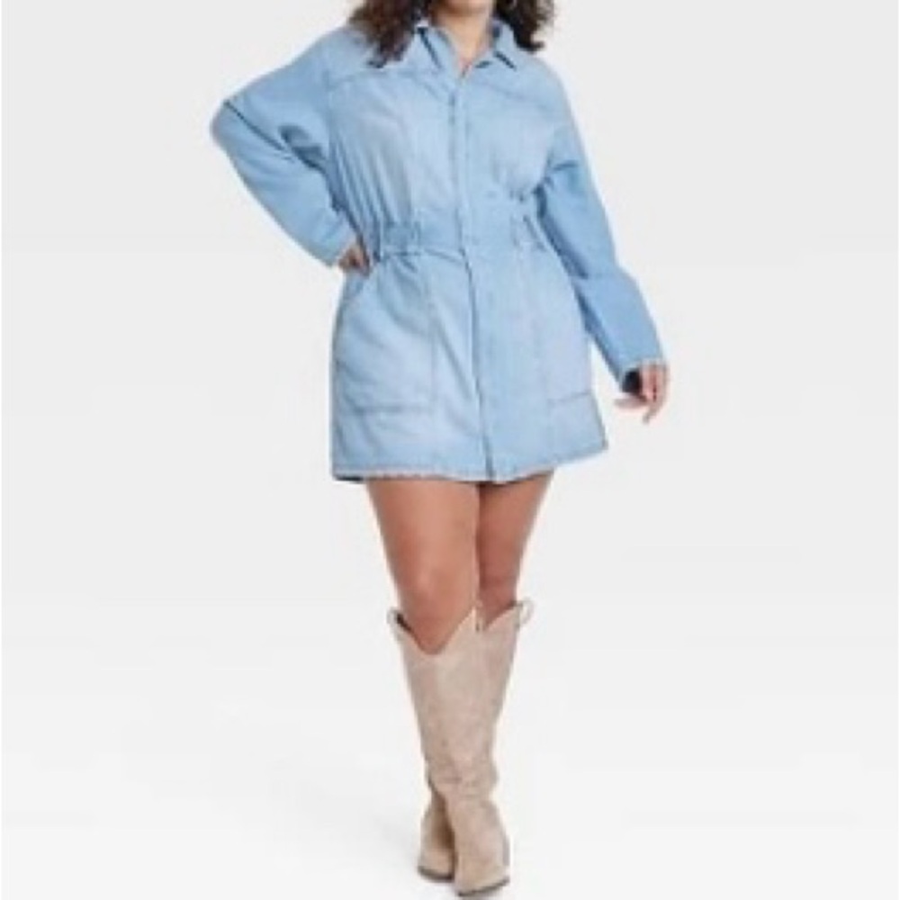 Light Blue Denim Dress